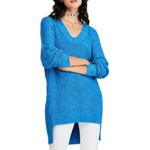 Free People, Sunday V-Neck Sweater, Blue, Size XS, NWT